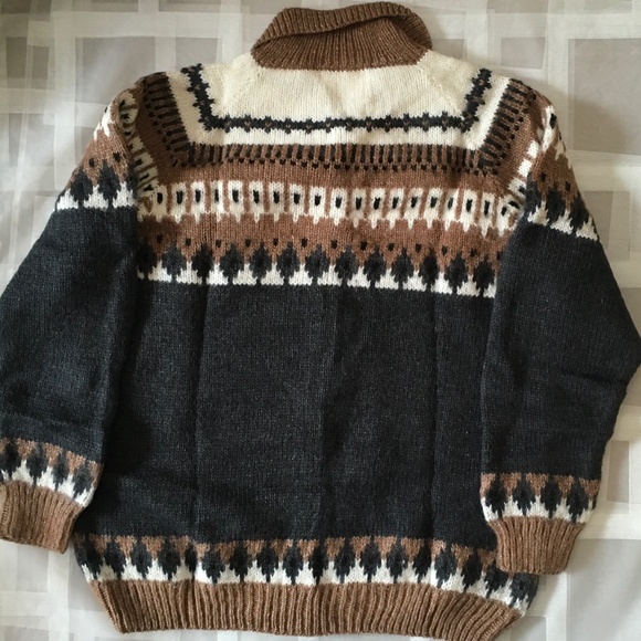 NWOT Alpaca Connection Button Up Cardigan Sweater Fair Isles. - Picture 4 of 7